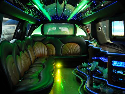 inside of limo